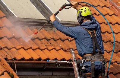 Démoussage et hydrofuge de toiture à Conques-en-Rouergue